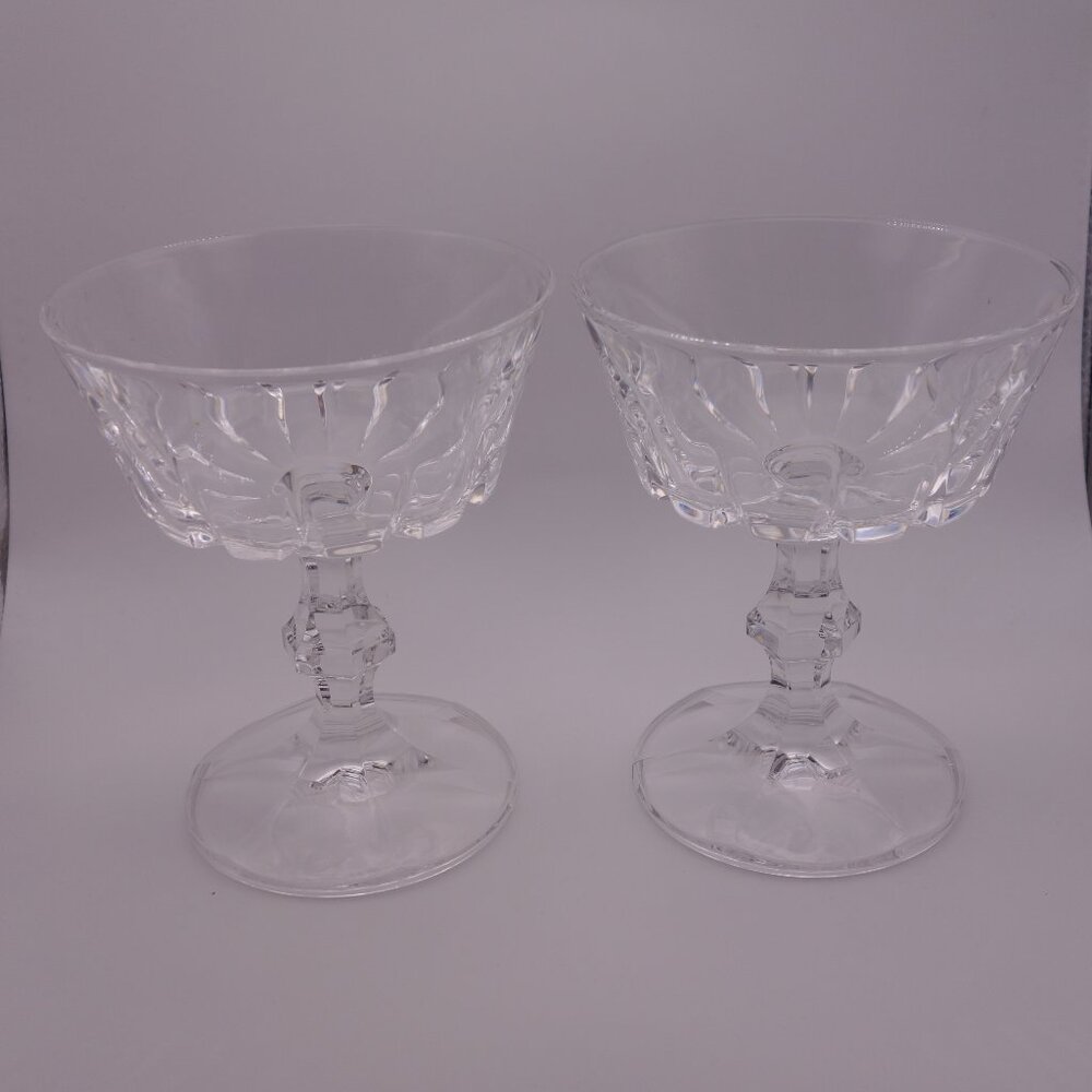 Set of Two(2) Vintage Wine Glasses